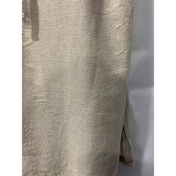 Eileen Fisher Women's PS 100% Organic Linen Drawstring Elastic Waist Slit Skirt - Picture 3 of 12